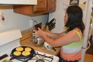 Winnie Making Pumpkin Pancakes