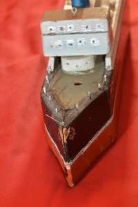 Front View of an Old Toy Ocean Liner