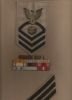 Julius (Joe) Floro's Navy Rating Patch and Awards