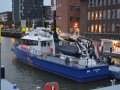 Working Boat in Rotterdam Harbor, Netherlands