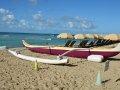 Hawaiian Outrigger Canoe on Waikiki Beach