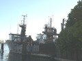 A pair of Small Cable-Laying Ships in Lake Washington