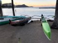 Close-up of Hawaiian Outrigger Canoes