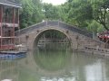 Pedestrian Bridge Over a Canal in Zhouzhuang, China