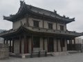 A guardhouse on top of the city wall of Xi'an