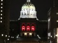 The Capital Building at Harrisburg, Pennsylvania by Night