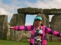 Winnie at Stonehenge