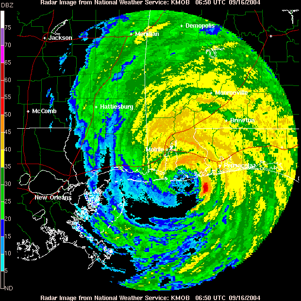 Hurricane Ivan At Peak Intensity