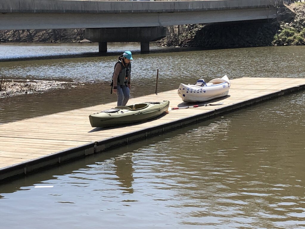 Winnie Getting Ready for Her First Kayak Adventure