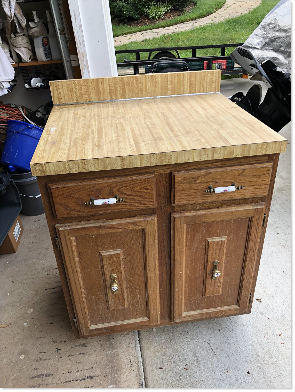 Using An Old Kitchen Cabinet for Chicken Coop