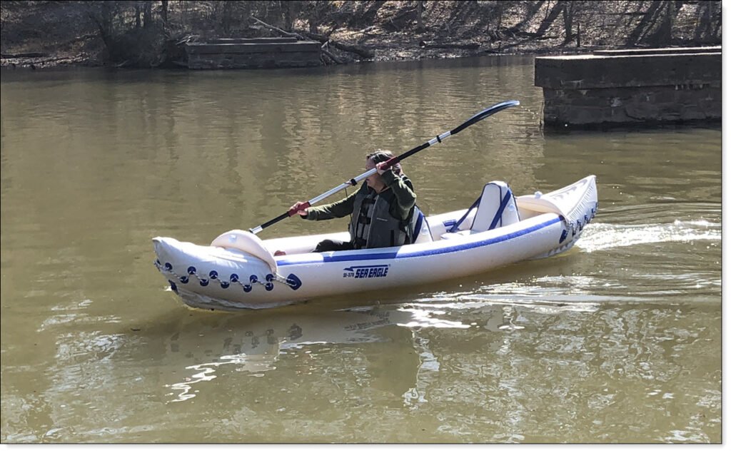 Winnie on Her First Kayaking Solo