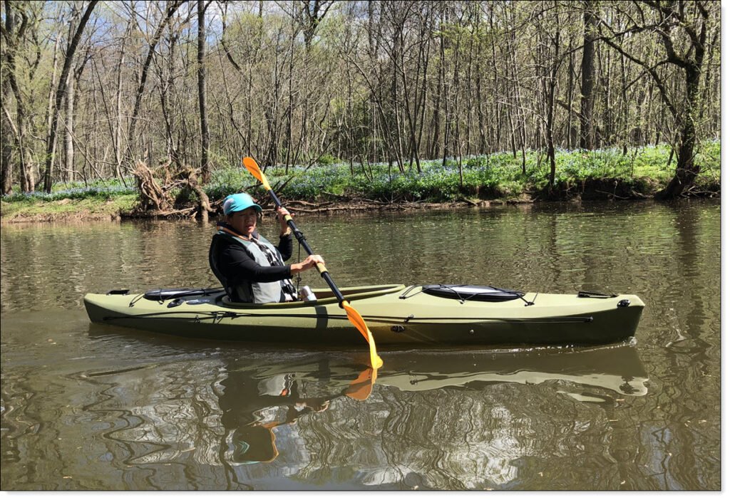 Winnie Paddling the Bull Run River