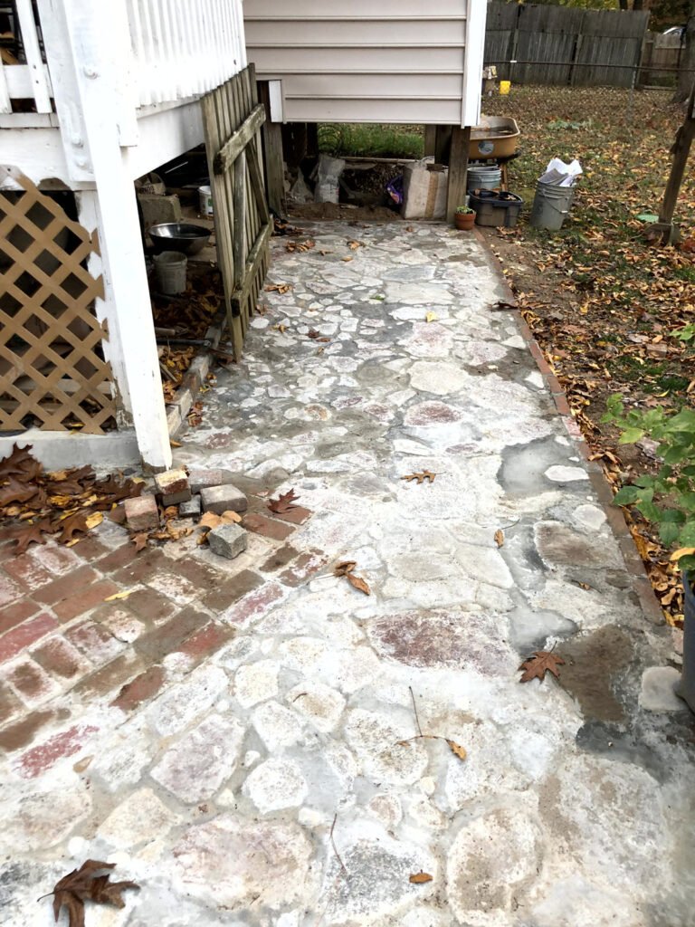 Finished Stone Walkway