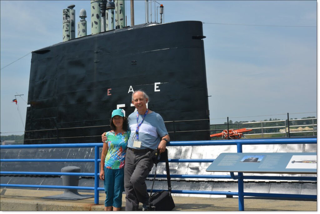 Ron and Winnie in front of the USS Nautilus