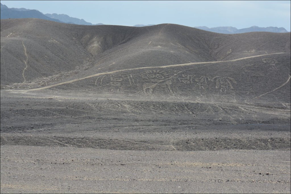 Images Created By The Paracas Culture, Which Predate the Nazca Culture. North of Nazca, Peru, along the Trans-American Highway