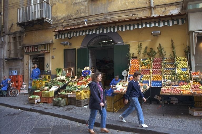 Vegetable Shop in Downtown Naples