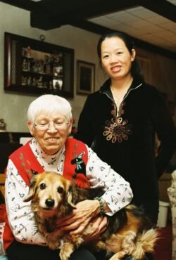 Two Ladies and A Dog