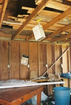 Inside My Workshop After Hurricane Katrina