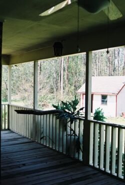 Back Porch With Tree Branch After Hurricane Katrina