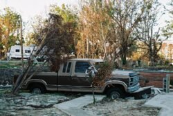 A Pickup Truck After Hurricane Katrina