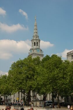 Overlooking Trafalgar Square