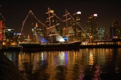 The San Diego Embarcadero At Night