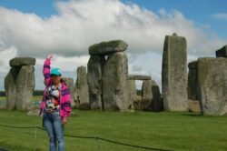 Winnie at Stonehenge