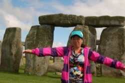 Winnie At Stonehenge