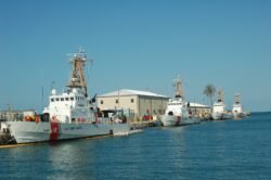 Coast Guard Cutters All In A Row