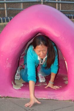 Winnie Crawling Out Of A Hole