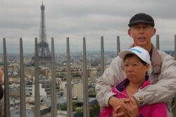 Ron and Winnie On the Eiffel Tower, Paris, France