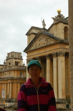 Outside Blenheim Palace