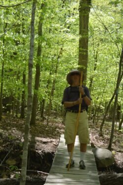 Ron Crossing A Bridge