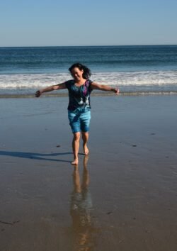 Winnie on the Beach