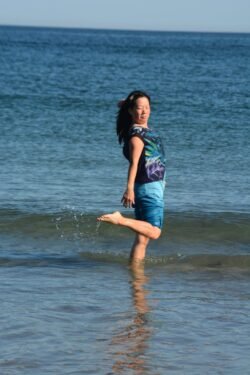 Winnie on the Beach