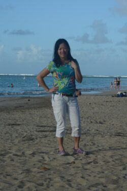 Winnie at Luquillo Beach, Puerto Rico