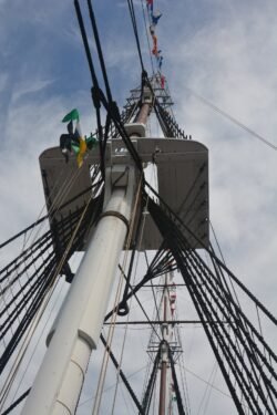 Looking Up The Mainmast of USS Constitution