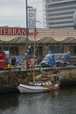 A Sailboat in Bremerhaven Harbor, Germany