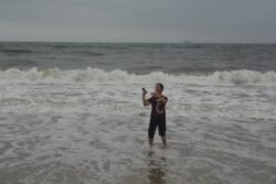 Winnie on the Beach
