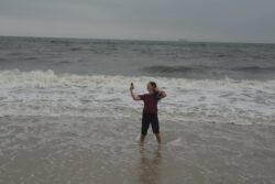 Winnie on the Beach