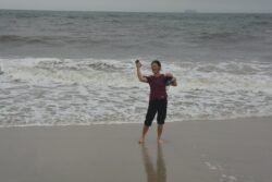 Winnie on the Beach