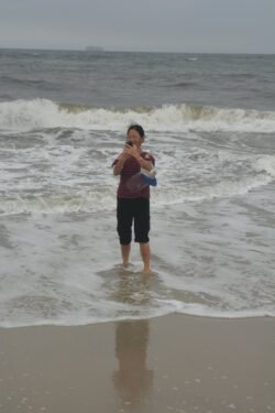 Winnie on the Beach