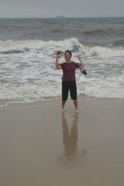 Winnie on the Beach