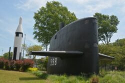 Sail and Original Polaris Missile of USS George Washington