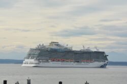 A Princess Cruise Ship Heading for Alaska