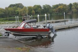 Aluminum Fishing Boat in Lake Sammamish