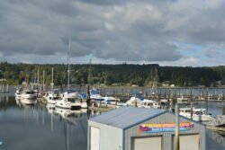 The Poulsbo Harbor on Liberty Bay in Kitsap County, Washington