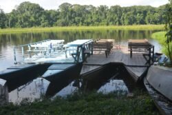 Catamaran Boats on an Oxbow Lake