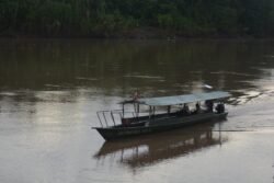 A Typical Passenger Boat on the Tambopata River in Peru