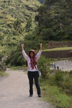 Winnie At Pisaq Archeological Park in Peru